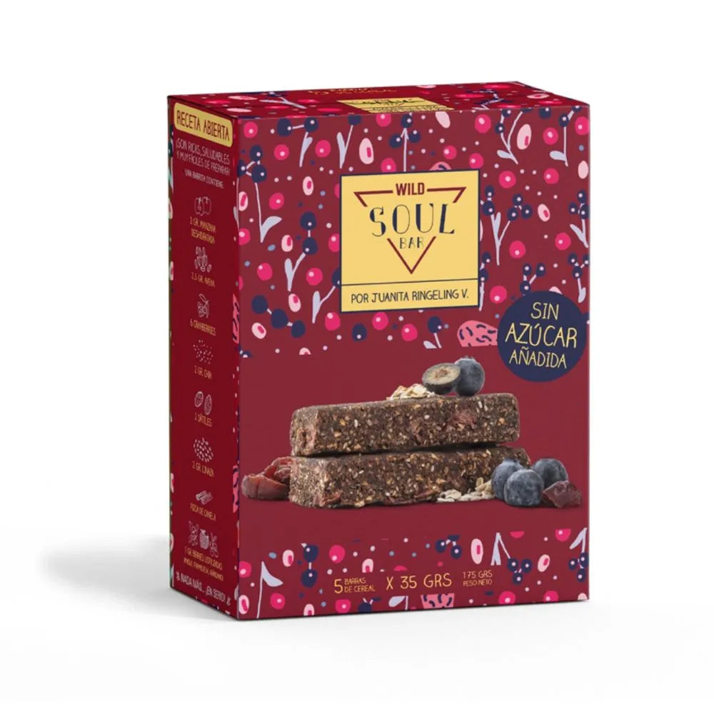 SOUL BAR MAQUI CHíA 5 UNIDS 35 GRS