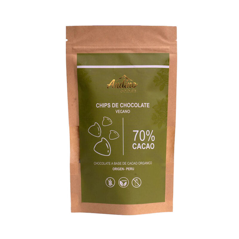 CHIPS CHOCOLATE ANDINO 70% CACAO 1 KG