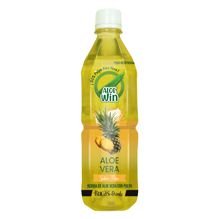 BEBIDA DE ALOE VERA ALOEWIN PIÑA 500 ML 12 UNIDS