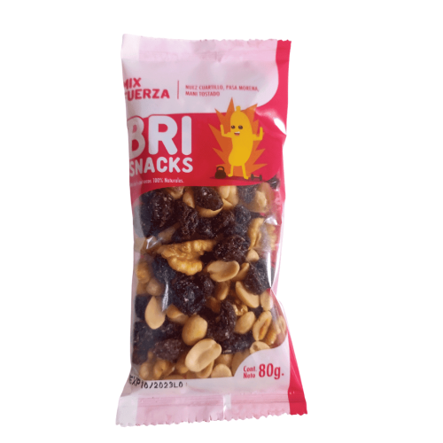 BRISNACKS MIX FUERZA 80 GRS 12 UNIDS