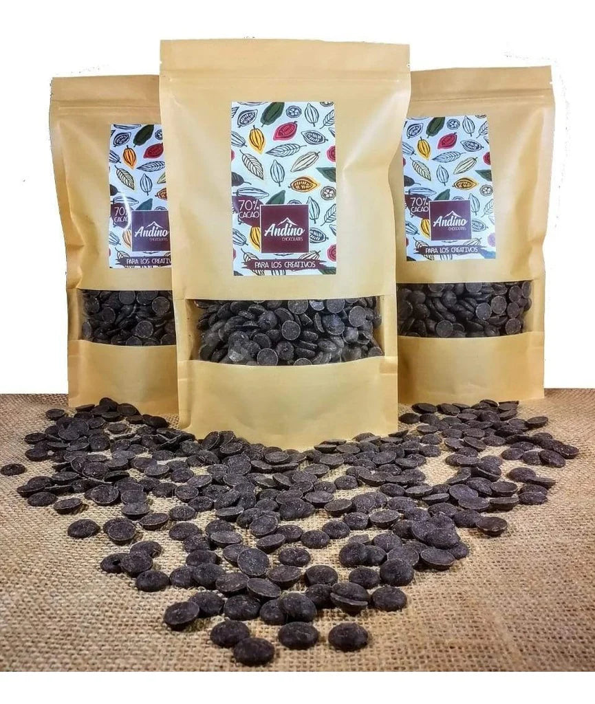 CHIPS CHOCOLATE ANDINO 70% CACAO 1 KG