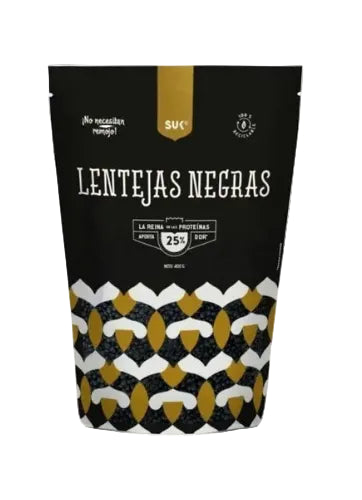 LENTEJAS NEGRAS SUK 400 GRS 6 UNIDS