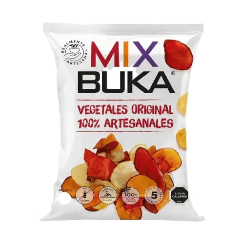 CHIPS MIX DE VEGETALES BUKA 150 GRS 12 UNIDS