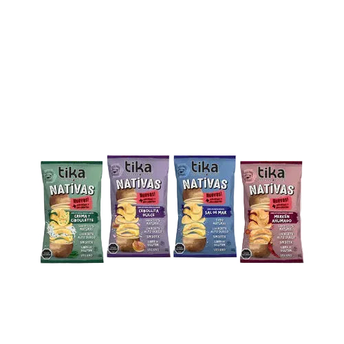 CHIPS DE PAPA TIKA NATIVA MIX 150 GRS 15 UNIDS