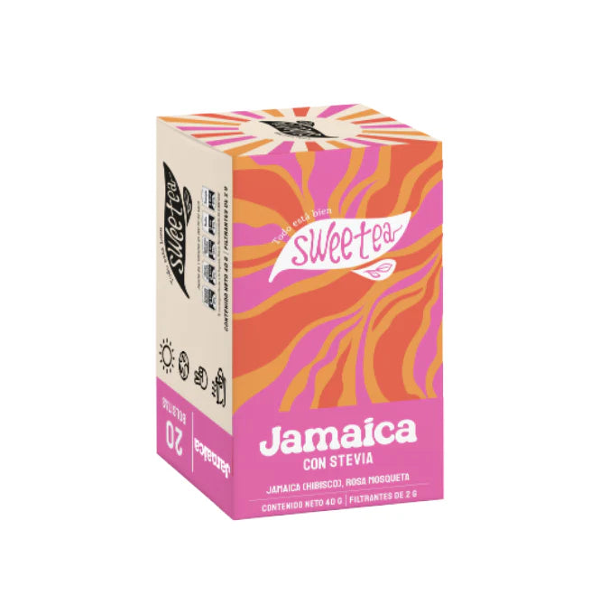 TÉ JAMAICA CON STEVIA 20 BOLSITAS SWEETEA