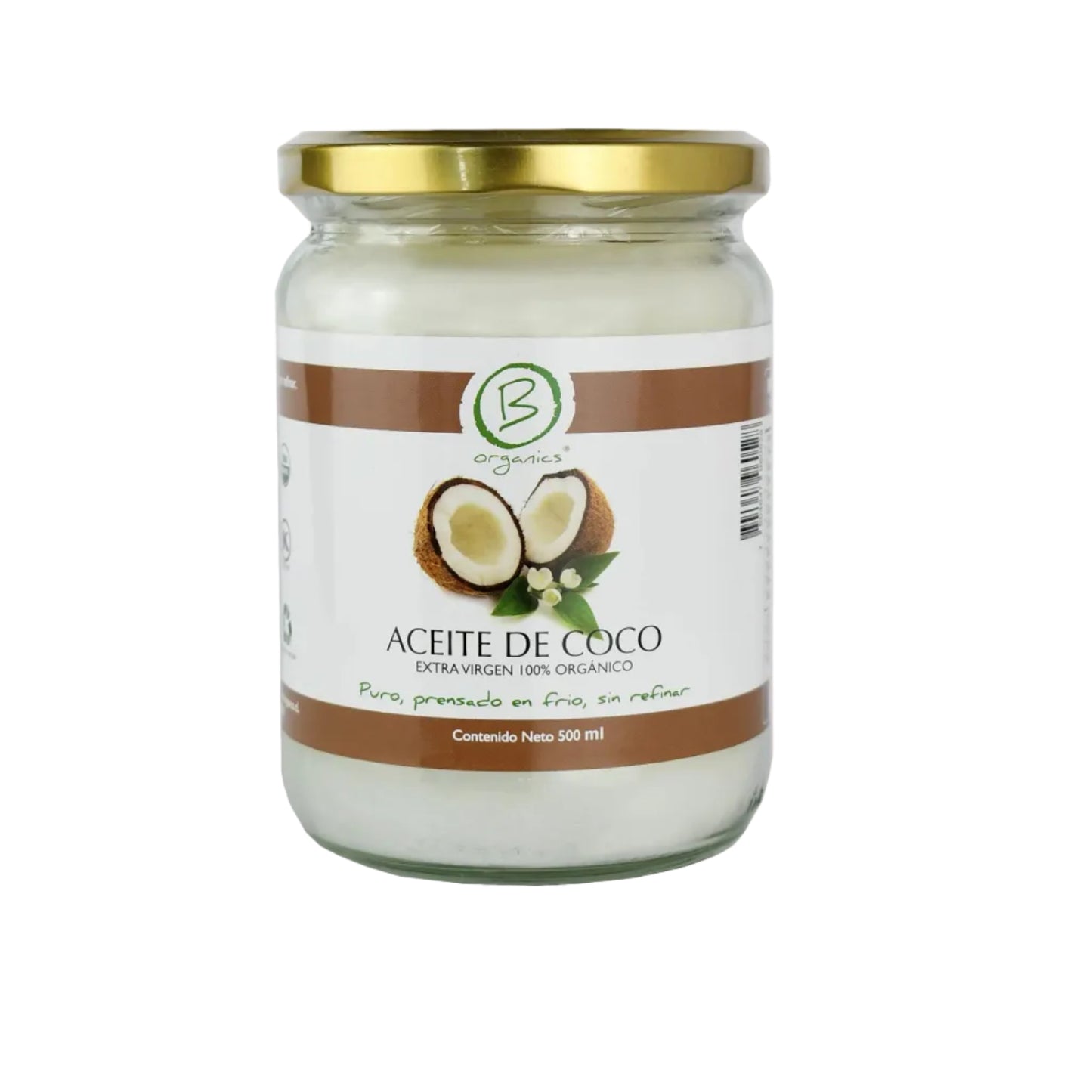 ACEITE DE COCO ORGÁNICO EXTRA VIRGEN BE ORGANICS 500 ML