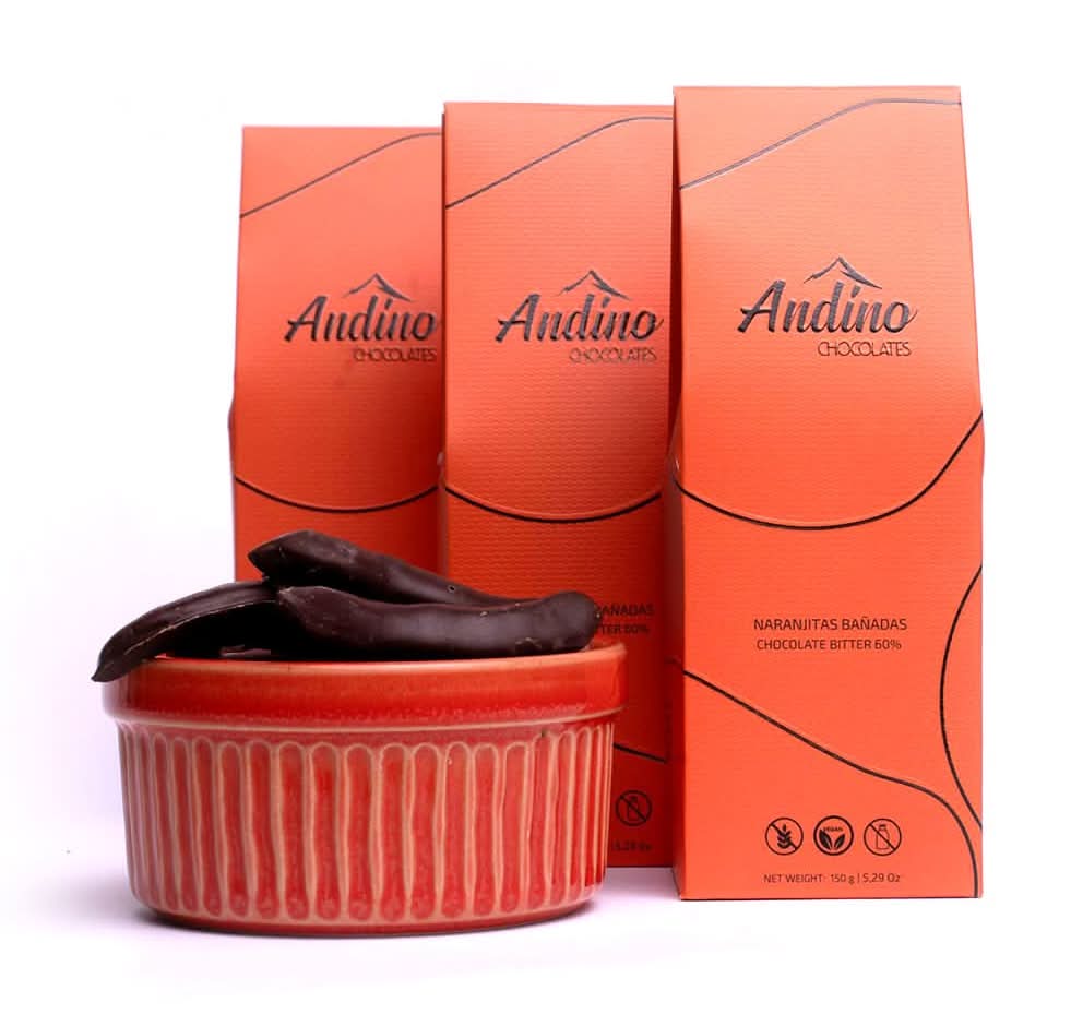 GRAGEAS ANDINO NARANJA CHOCOLATE BITTER 60% 150 GRS