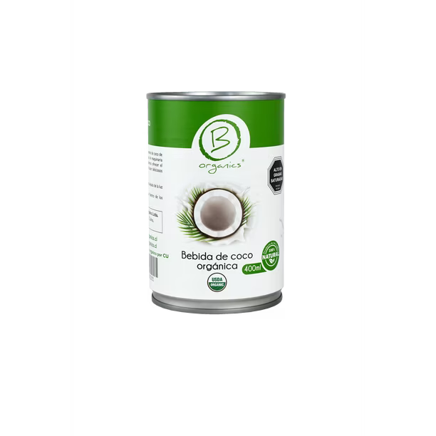 LECHE DE COCO 400 ML BE ORGANICS 12 UNIDS