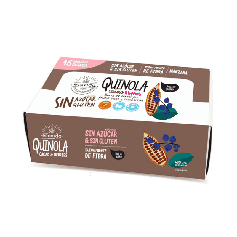 QUINOLA CACAO ECOVIDA 16 UNIDS 480 GRS