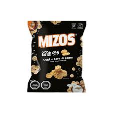POPPED CHIPS CON SAL DE MAR MIZOS 20 GRS 24 UNIDS