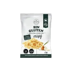SNACK SIN GLUTEN AROS DE CEBOLLA CARAMELIZADA ECOVIDA 15 UNIDS 100 GRS