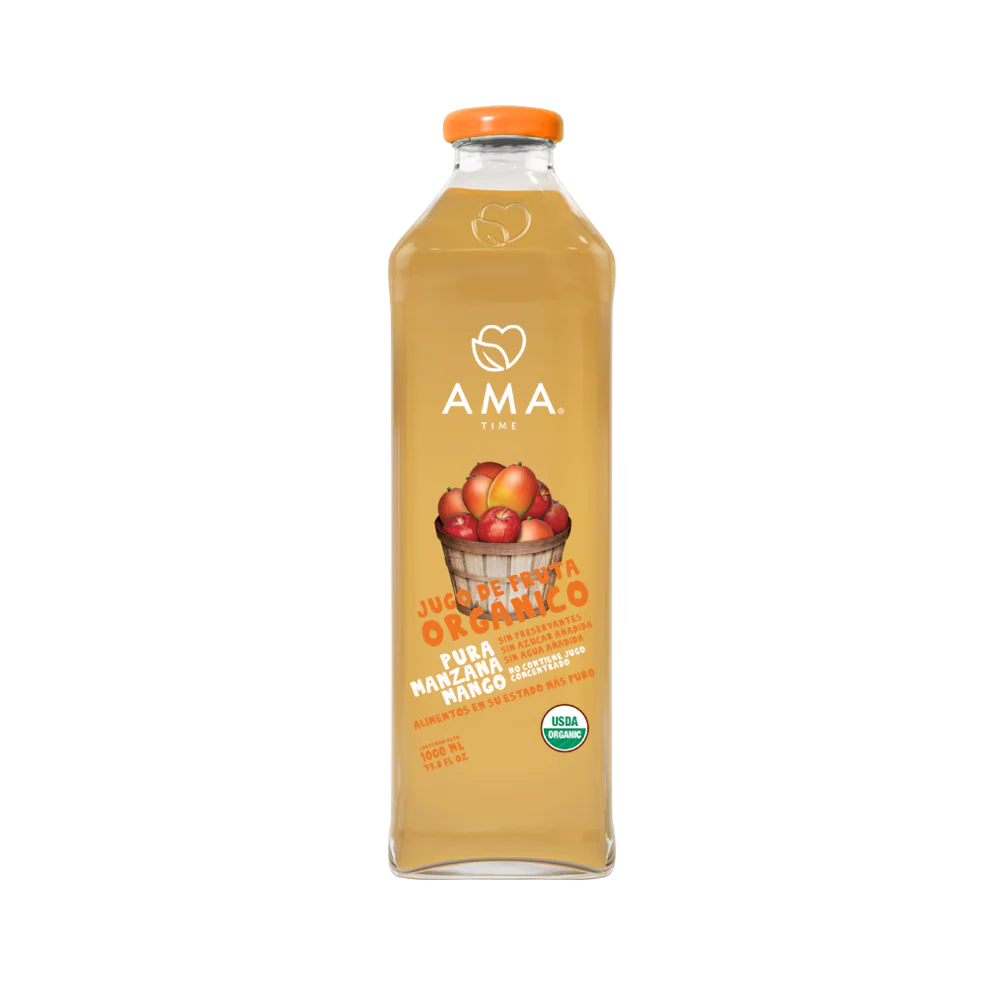 JUGO AMA MANZANA MANGO ORGÁNICO 1000 ML 6 UNIDS