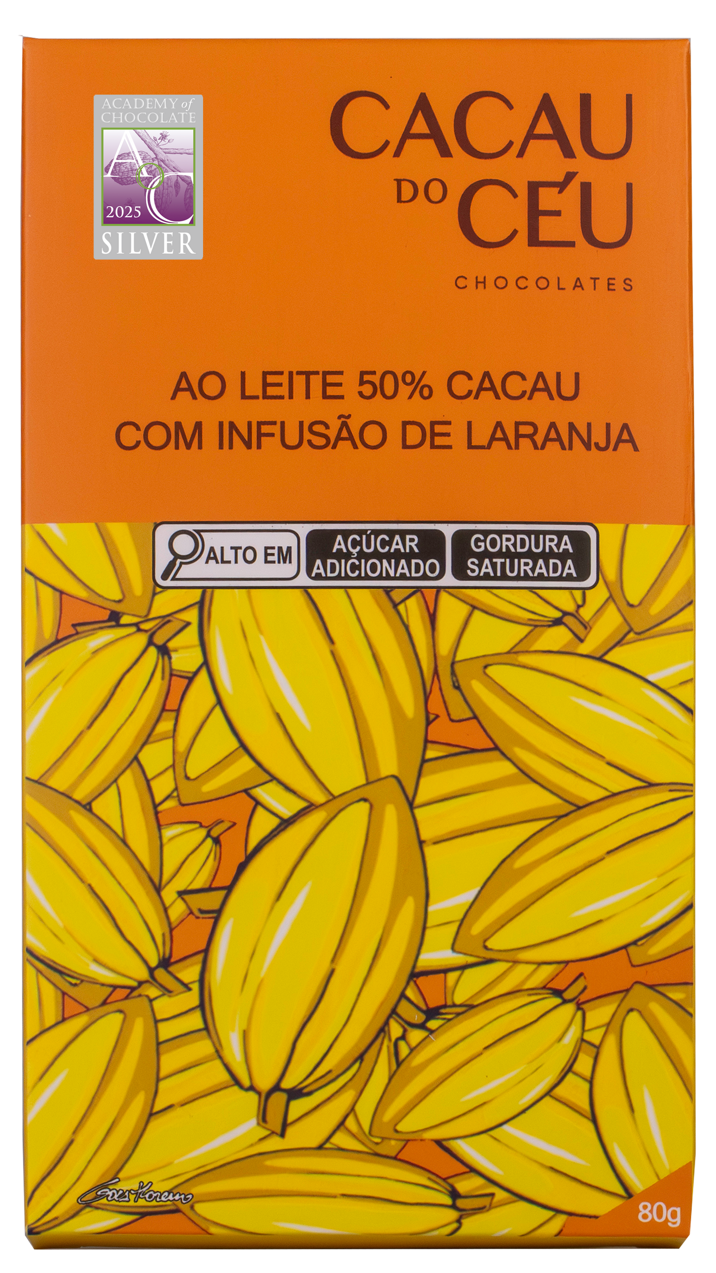 CHOCOLATE BEAN TO BAR 50% CACAU DO CEU LECHE Y INFUSIÓN NARANJA