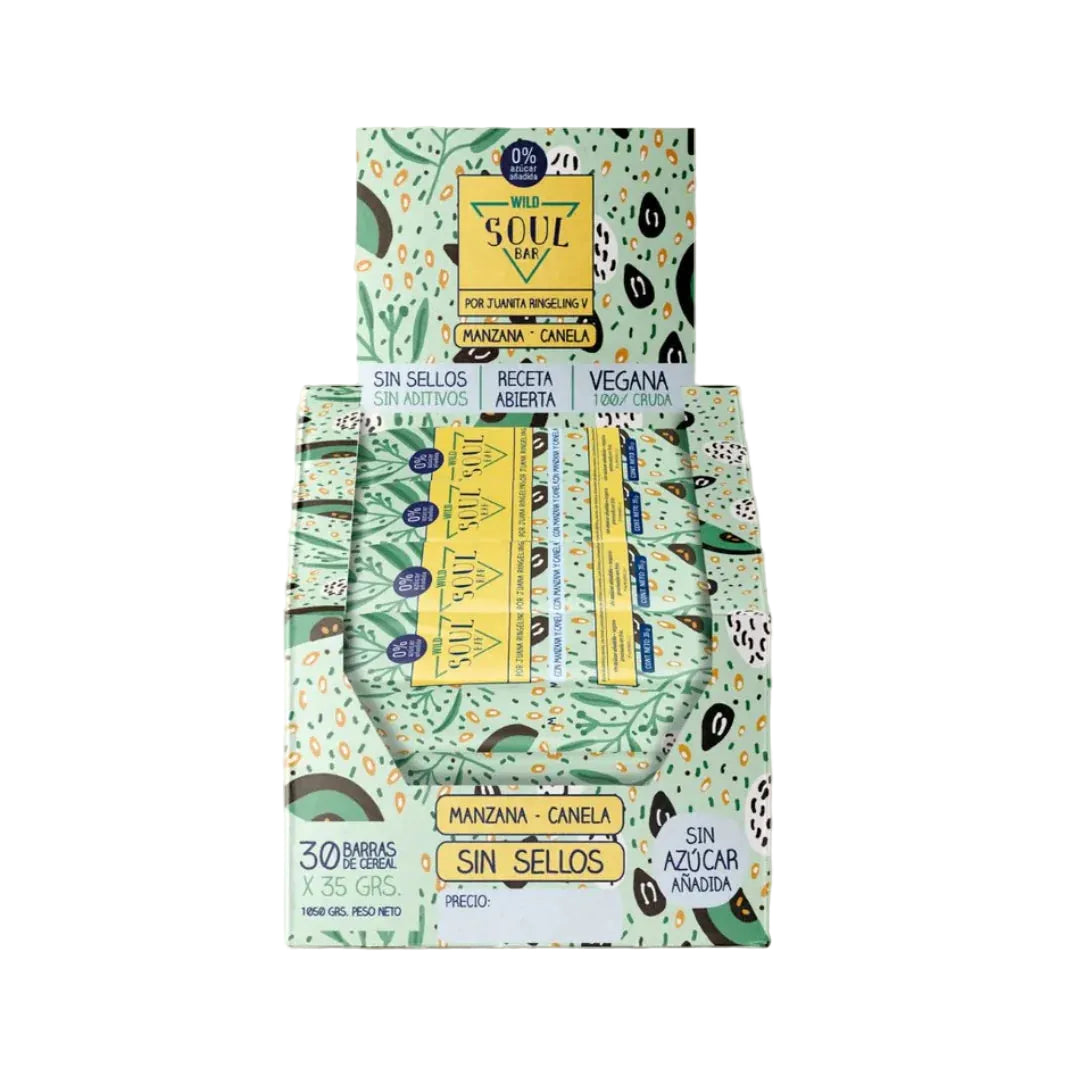 SOUL BAR MANZANA CANELA 30 UNIDS 35 GRS