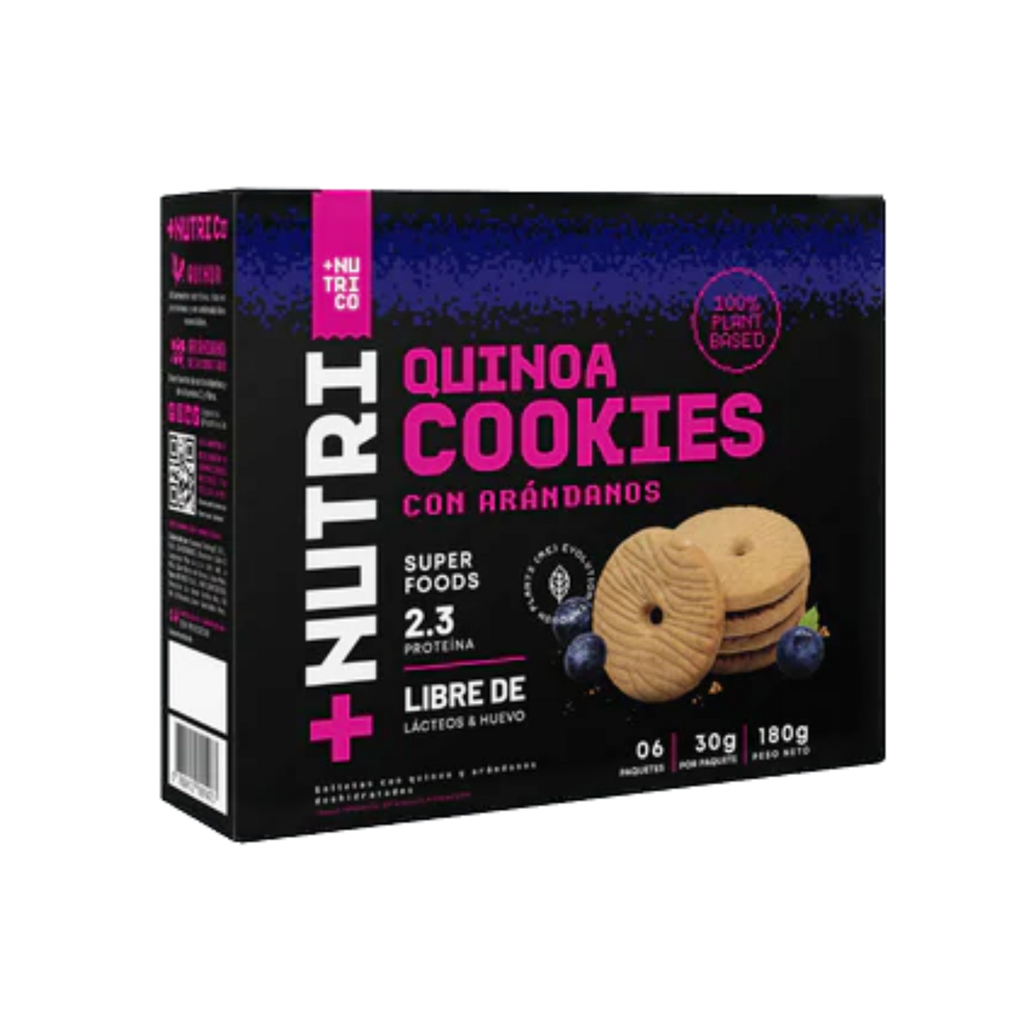 QUINOA COOKIES ARÁNDANOS NUTRICO 5 UNIDS 30 GRS