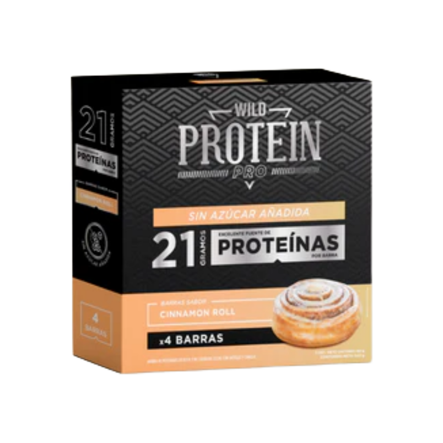 WILD FOODS BARRA PROTEIN PRO CINNAMON 4 UNIDS 60 GRS