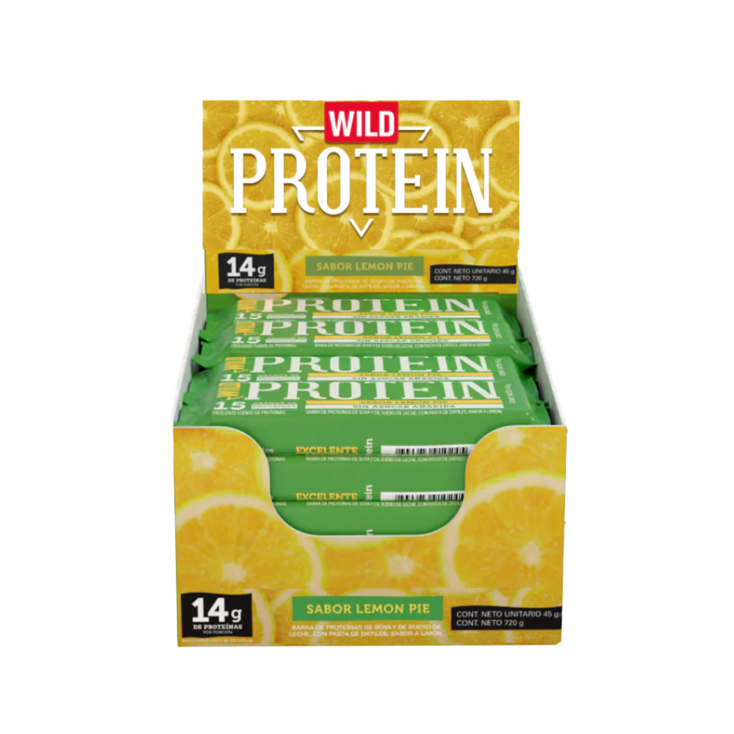 BARRA WILD PROTEIN LEMON PIE 5 UNIDS 45 GRS