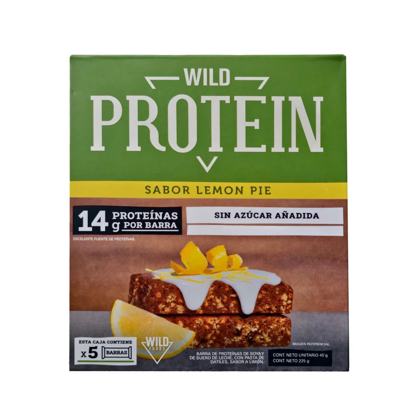 BARRA WILD PROTEIN LEMON PIE 16 UNIDS 45 GRS