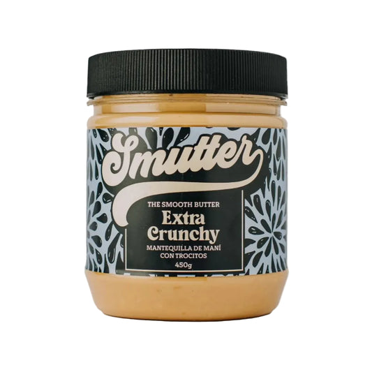 MANTEQUILLA DE MANÍ- EXTRA CRUNCH - SMUTTER 450 GRS 12 UNIDS