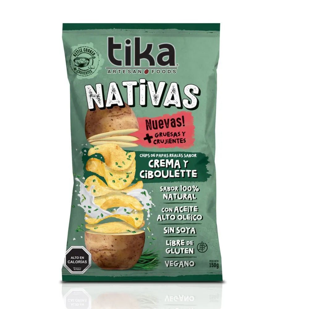TIKA NATIVAS CREMA CIBOULETTE 150 GRS 15 UNIDS
