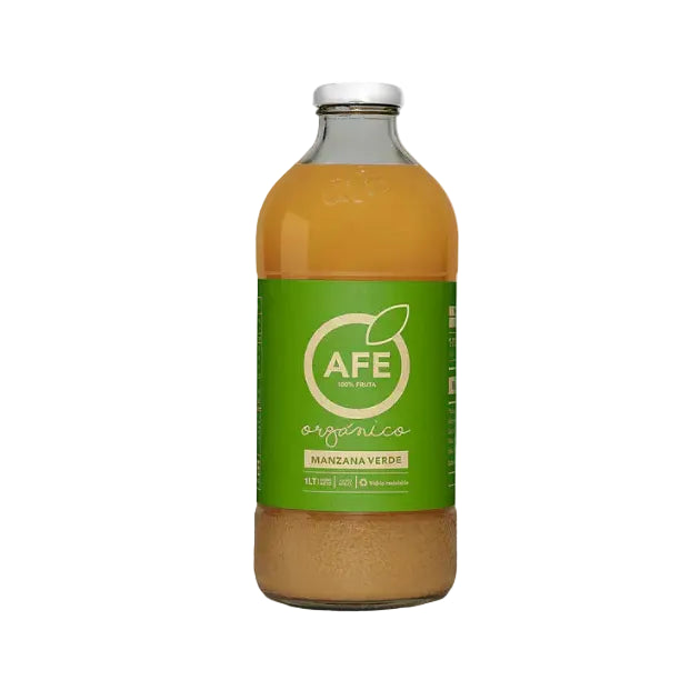 JUGO AFE MANZANA VERDE ORGÁNICA 1000 CC 6 UNIDS