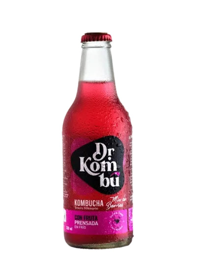 KOMBUCHA BETERRAGA MIX BERRIES HEART BEAT DR KOMBU 330 CC 12 UNIDS