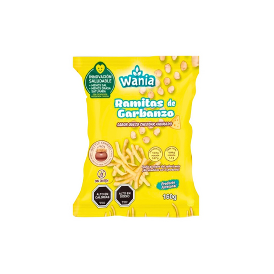 RAMITAS DE GARBANZO QUESO WANIA 160 GRS 18 UNIDS