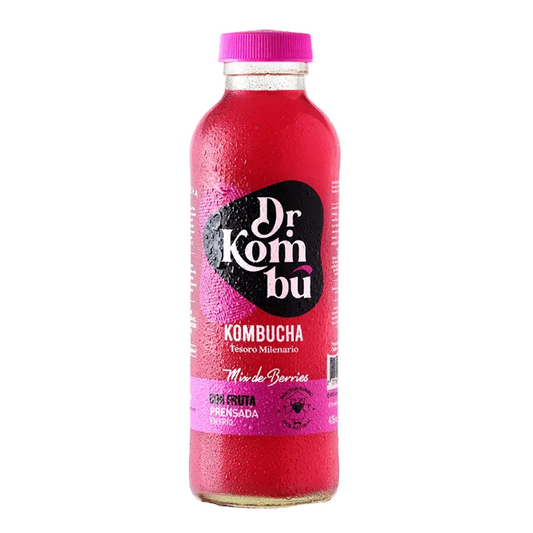 KOMBUCHA BETERRAGA MIX BERRIES HEART BEAT DR KOMBU 475 CC 12 UNIDS