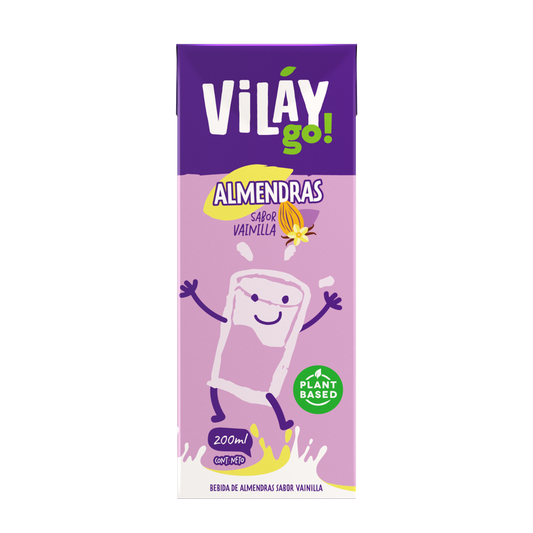 BEBIDA DE ALMENDRAS VAINILLA VILAY 200 ML 24 UNIDS