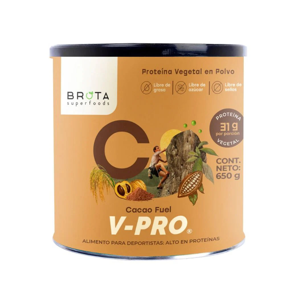 Proteína Vegetal V-Pro Cacao Fuel Brota 650 Grs