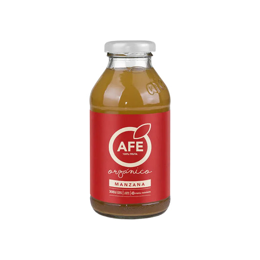JUGO AFE MANZANA ORGÁNICA 300 CC 6 UNIDS