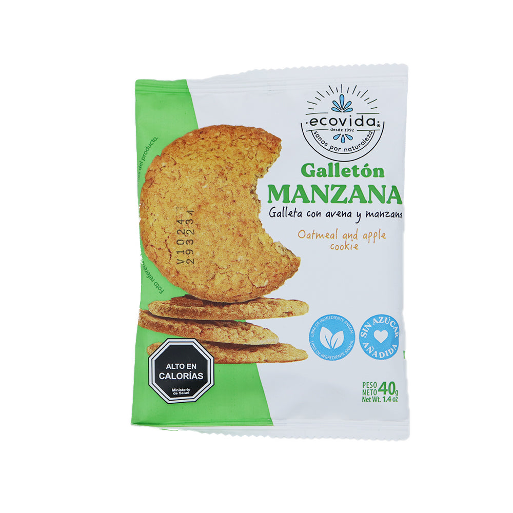 GALLETÓN MANZANA ECOVIDA 24 UNIDS 40 GRS