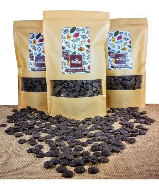 CHIPS CHOCOLATE ANDINO 70% CACAO 1 KG