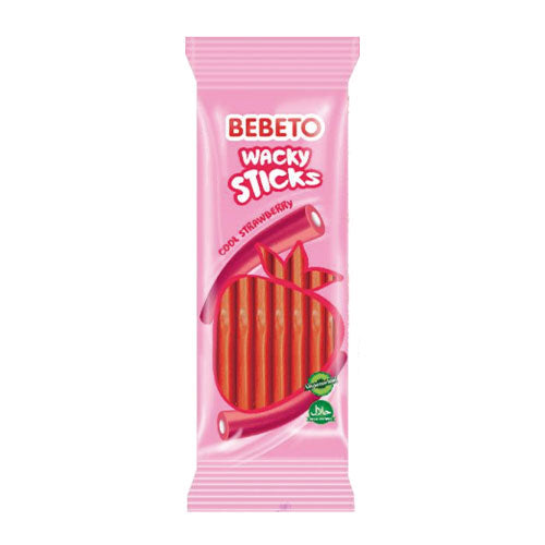 BEBETO  WACKY STICK CRAZY FRAMBUESA 180 GRS 12 UNIDS