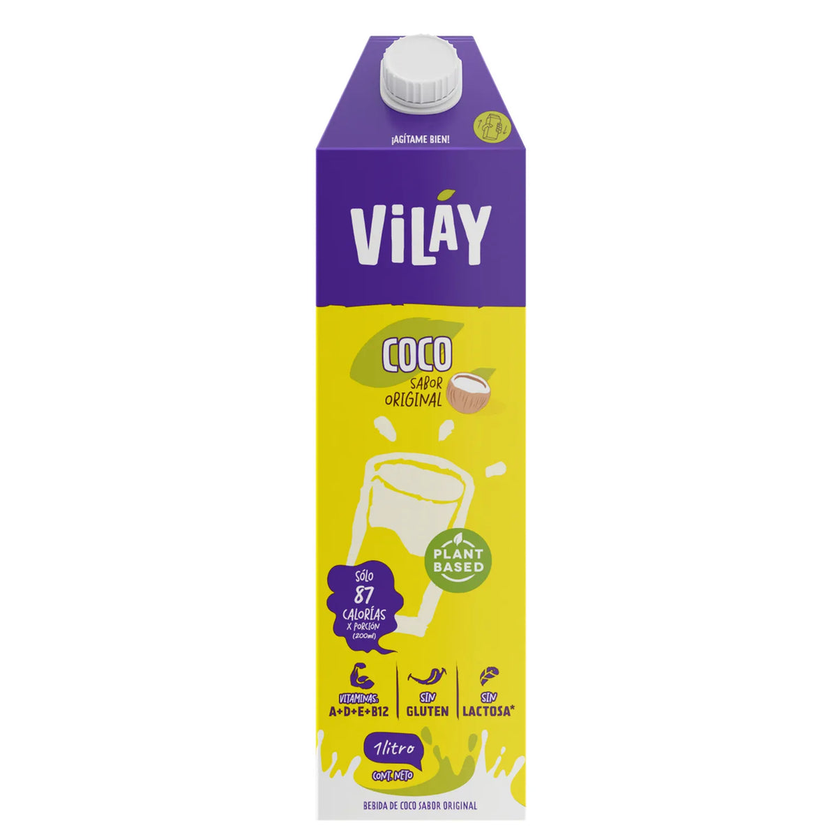 BEBIDA DE COCO ORIGINAL VILAY 1 LITRO 12 UNIDS