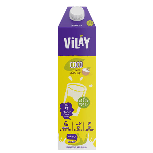 BEBIDA DE COCO ORIGINAL VILAY 1 LITRO  12 UNIDS