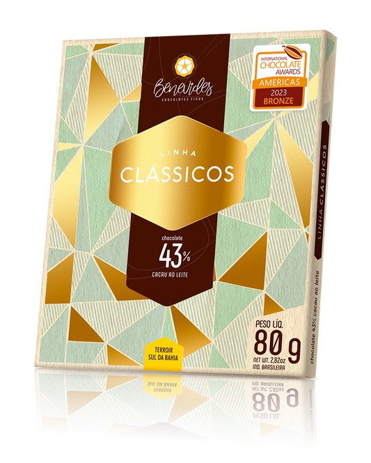 CHOCOLATE BEAN TO BAR 43% CON LECHE BENEVIDES