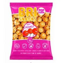 BRISNACKS POP CORN CARAMELO SIN AZÚCAR 55 GRS 15 UNIDS