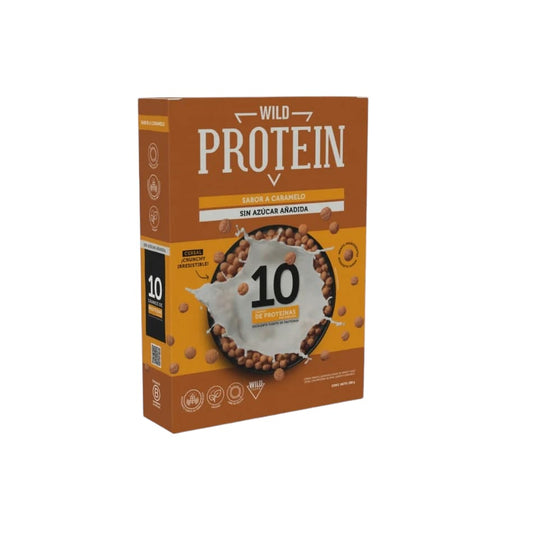 WILD PROTEIN CEREAL CARAMELO 280 GRS 12 UNIDS
