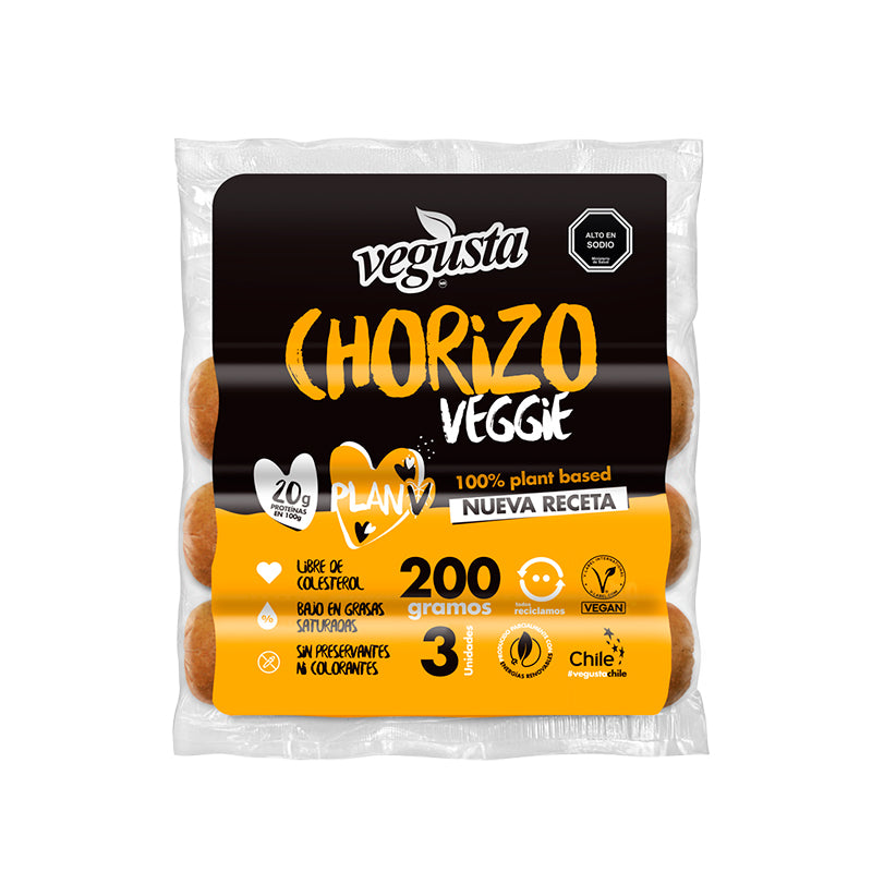 CHORIZO VEGUSTA 12 PACKS  200 GRS