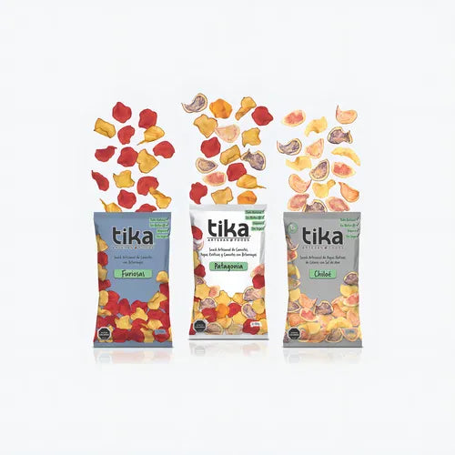 CHIPS DE PAPA TIKA ARTESAN MIX 150 GRS 14 UNIDS