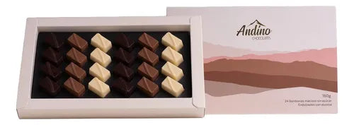 CAJA DE BOMBONES ANDINO KETO MACIZOS 24 UNIDS