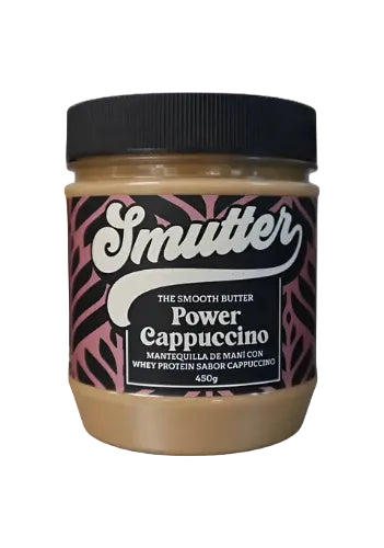 MANTEQUILLA DE MANÍ - POWER CAPPUCCINO SMUTTER 450 GRS 12 UNIDS