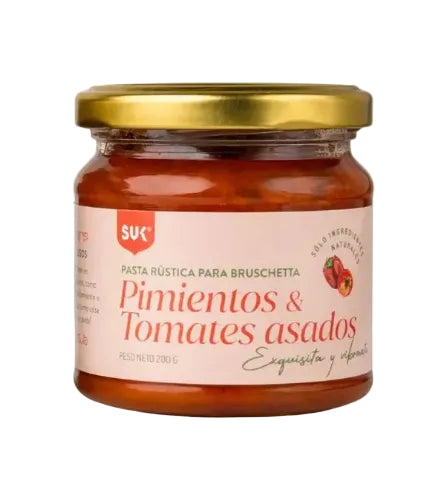 PASTA RÚSTICA DE PIMIENTOS Y TOMATES ASADOS SUK 200 GRS 6 UNIDS