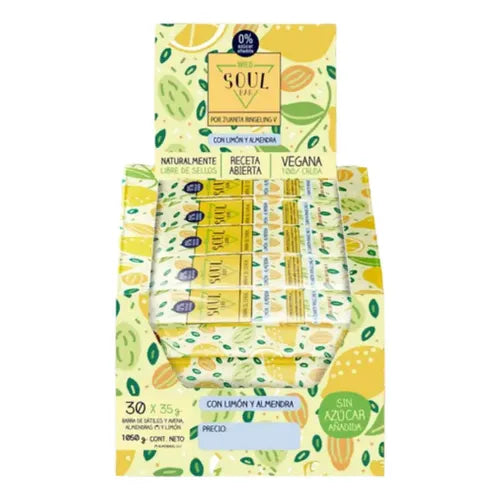 Barritas Soul Bar Wild Foods Manzana Canela 30 Unidades