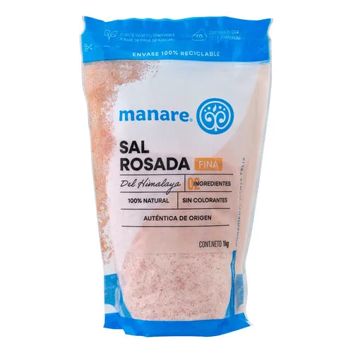 SAL ROSADA DEL HIMALAYA FINA MANARE 300 GRS 6 UNIDS
