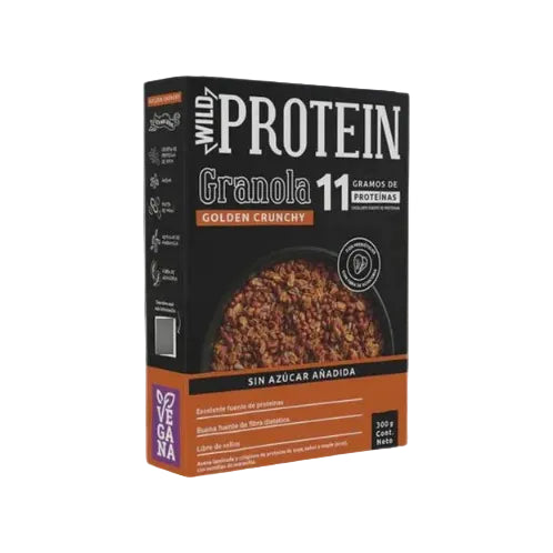 GRANOLA PROTEIN GOLDEN WILD FOODS 300 GRS 12 UNIDS