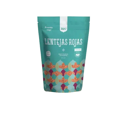 LENTEJAS ROJAS SIN PIEL SUK DP 500 GRS 6 UNIDS