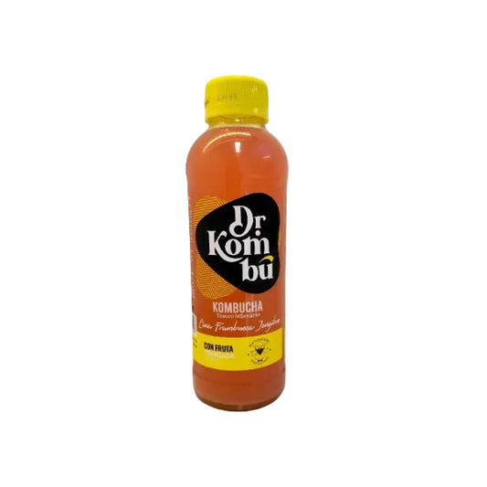 KOMBUCHA LIMA FRAMBUESA JENGIBRE DR KOMBU 475 CC 12 UNIDS