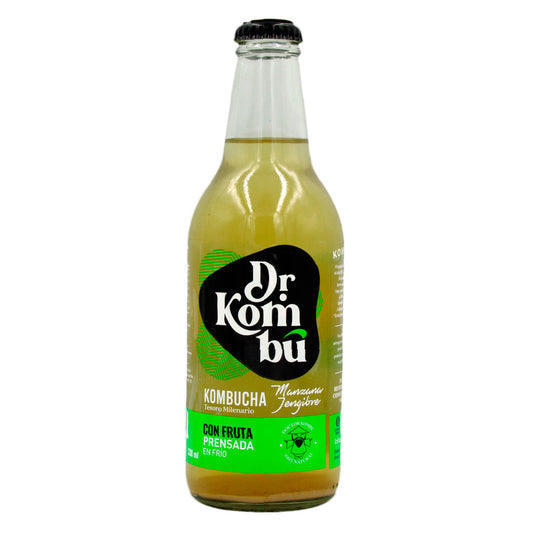 KOMBUCHA JENGIBRE MANZANA SUNSHOT DR KOMBU 330 CC 12 UNIDS